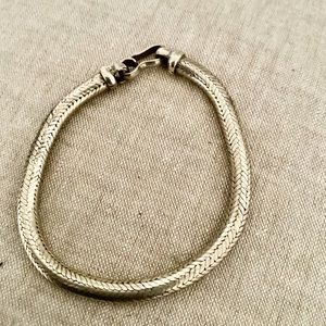 ❤️Sterling silver heavy rope snake bracelet